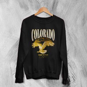 Nature Rocky Mountain Colorado Eagle Wildlife Outdoor Hiking Forest Sweatshirt
